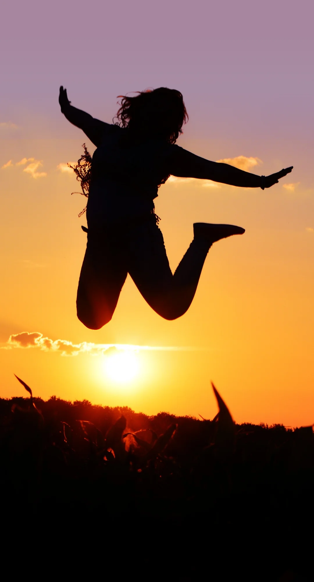 Woman jumping